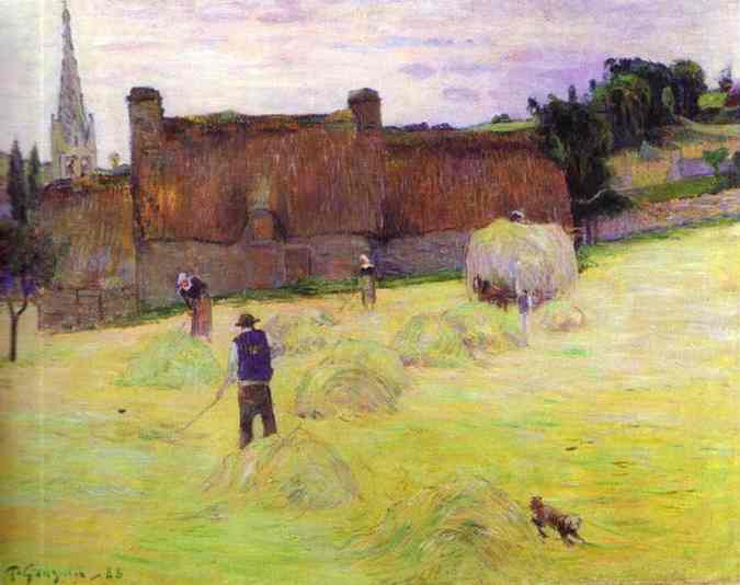Haymaking in Brittany 1888